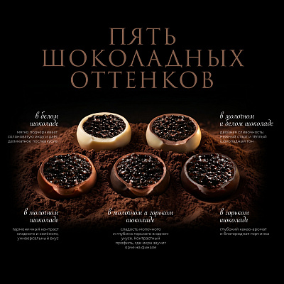 Черная икра в шоколаде "ИКРАЖЕ"